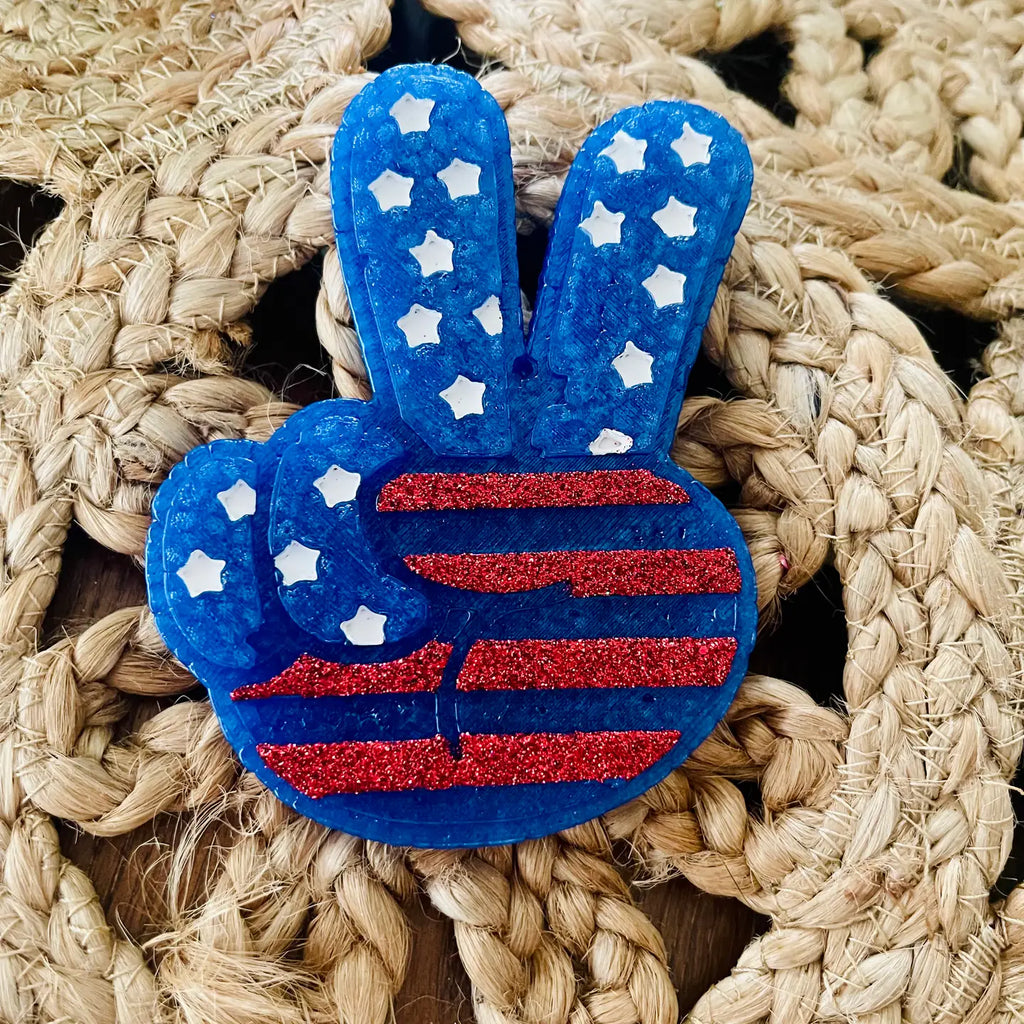 America Peace Hand Car Freshie