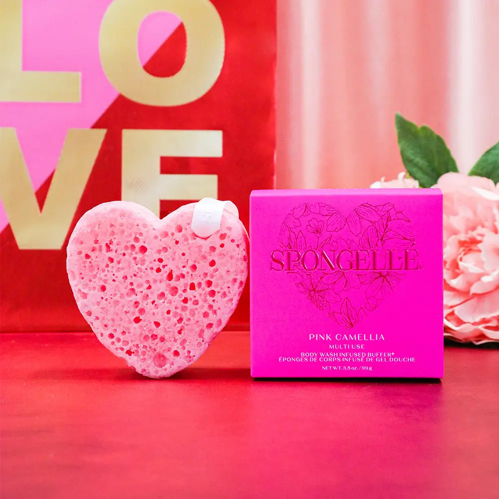 Valentine’s Day Heart Buffer - Pink Camellia