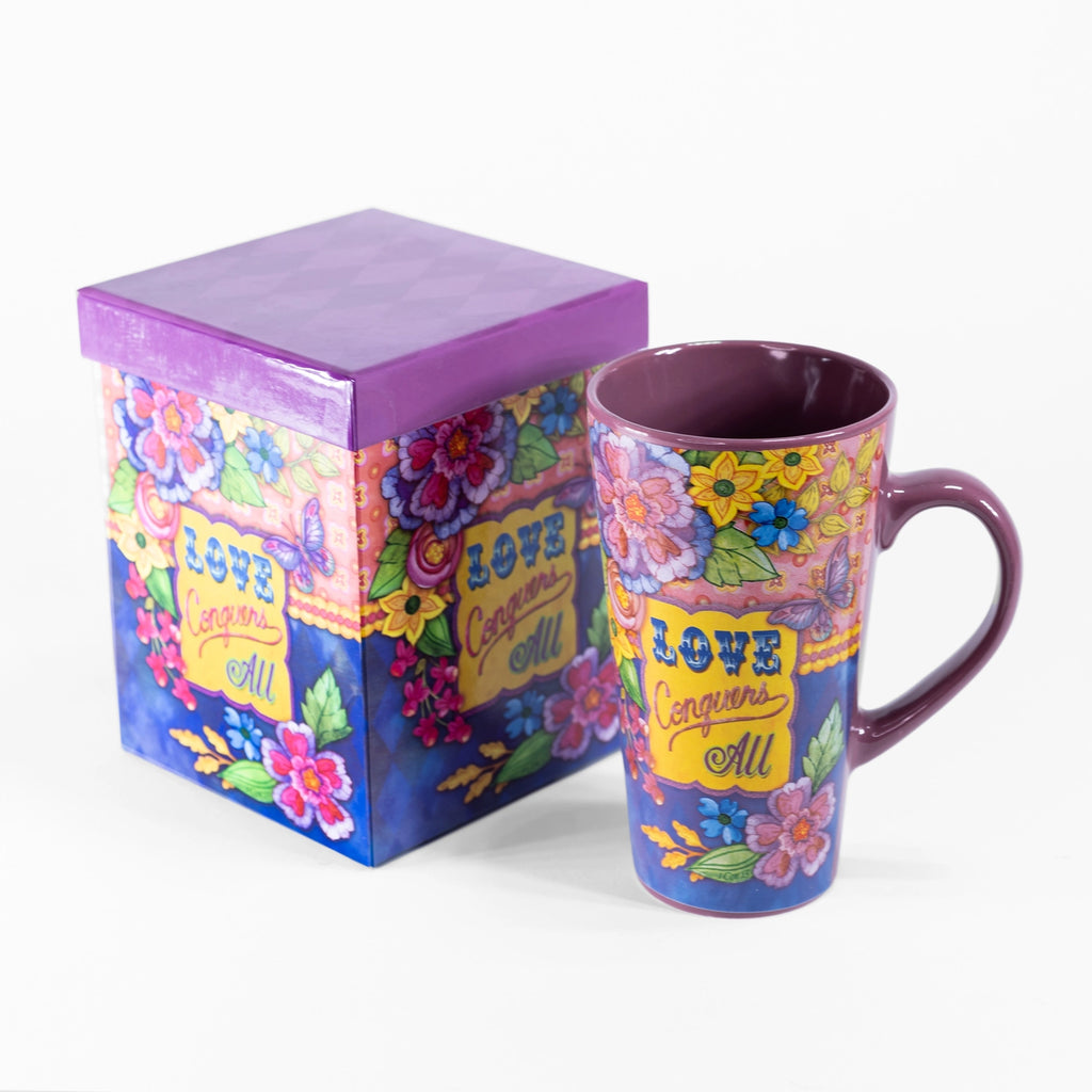 Stoneware Mug - Love Conquers