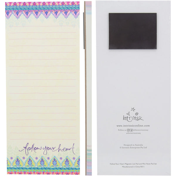 Follow Your Heart: Magnetic List Pad Set