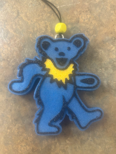 Dancing Bear Car Freshie  - Blue