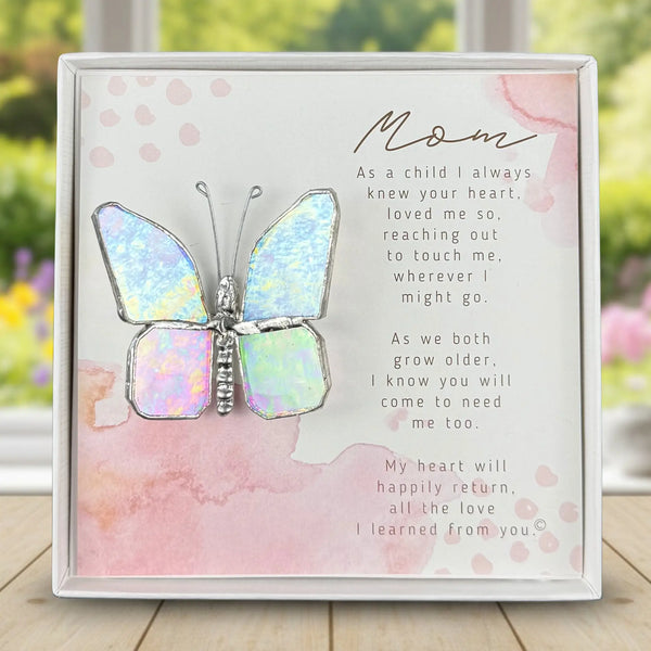 Mom - Stained Glass Butterfly