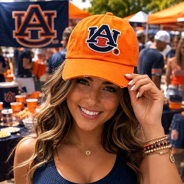 Auburn Adjustable Beaded Cap