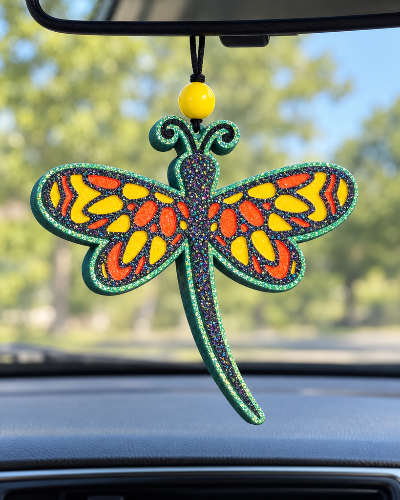Dragonfly Car Freshie - Green