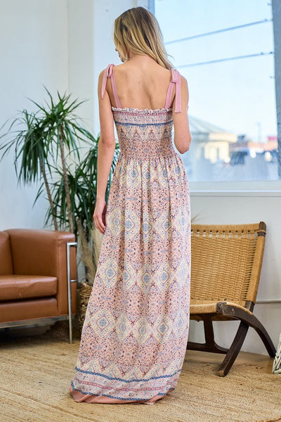 Moroccan Maxi Dress - Pink