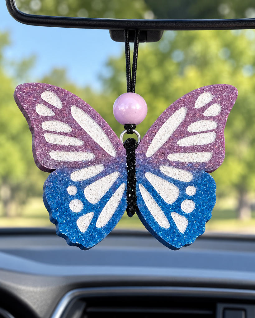 Butterfly Car Freshie - Purple Ombré