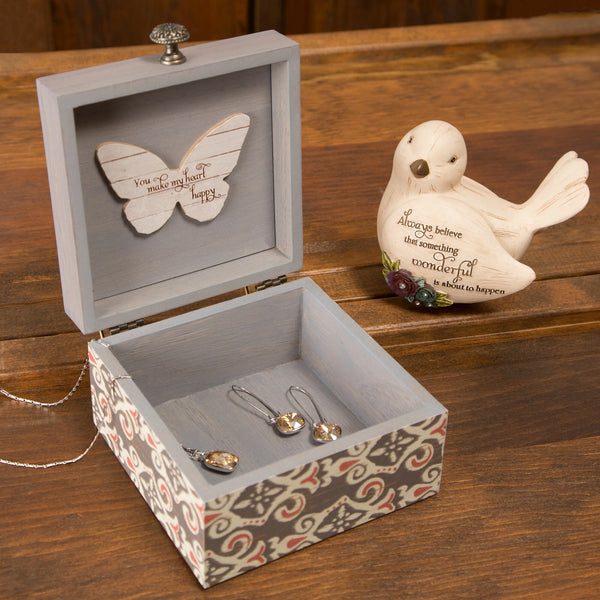 Decorative Wooden Keepsake Box