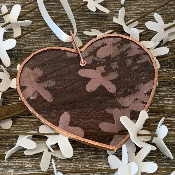 Mom - Stained Glass Heart - Pink