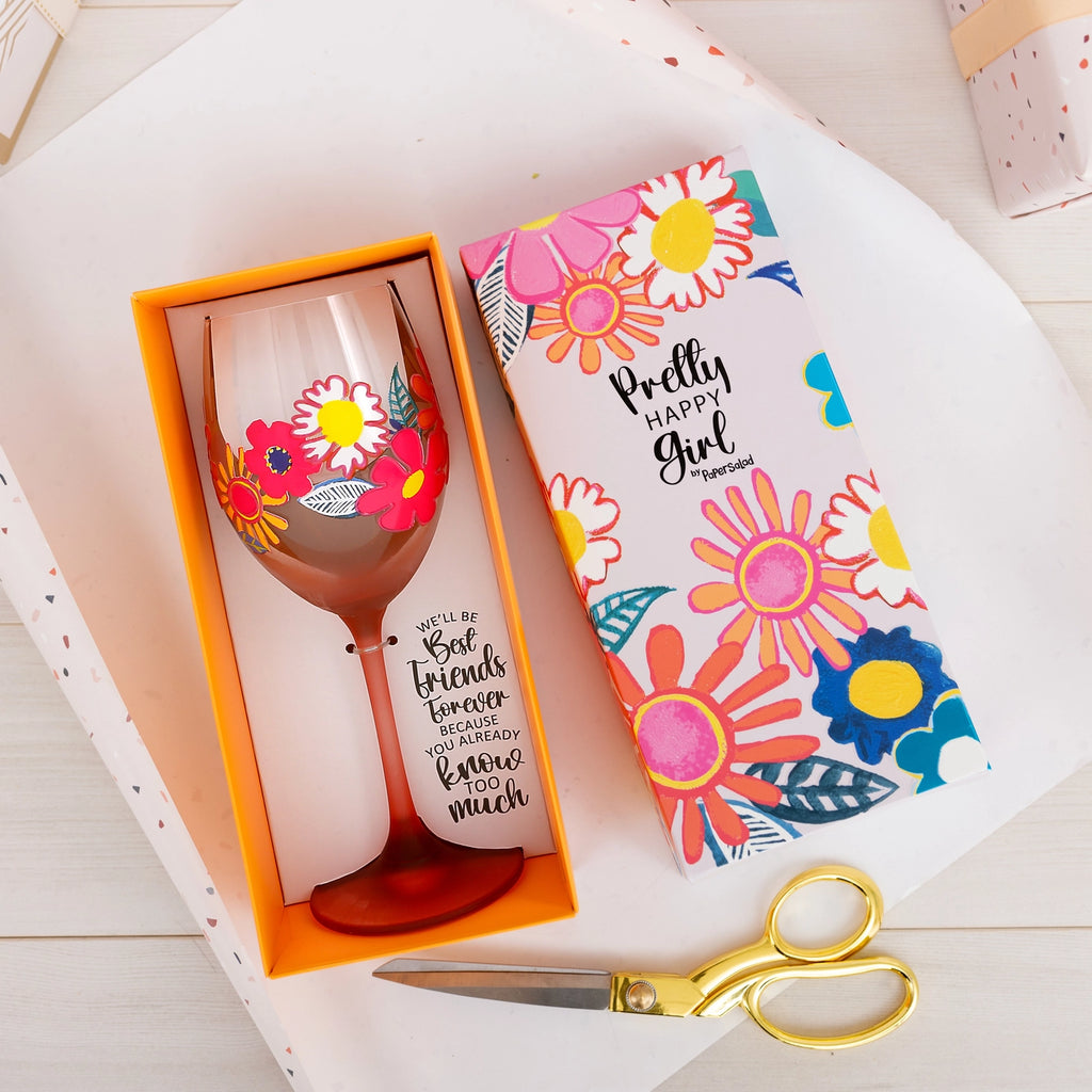 Best Friends: Gift Boxed 18oz Wine Glass