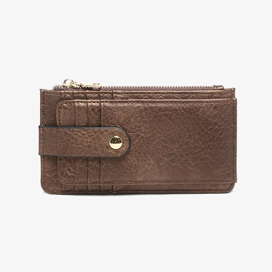 Multi-Card Wallet w/Strap - Cocoa Pearl