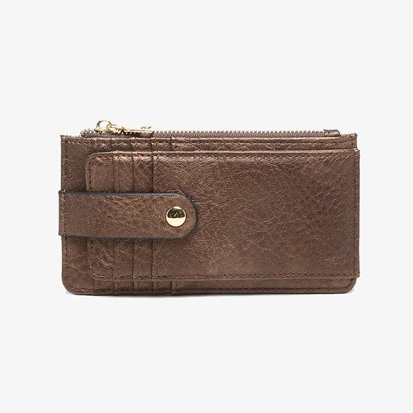 Multi-Card Wallet w/Strap - Cocoa Pearl