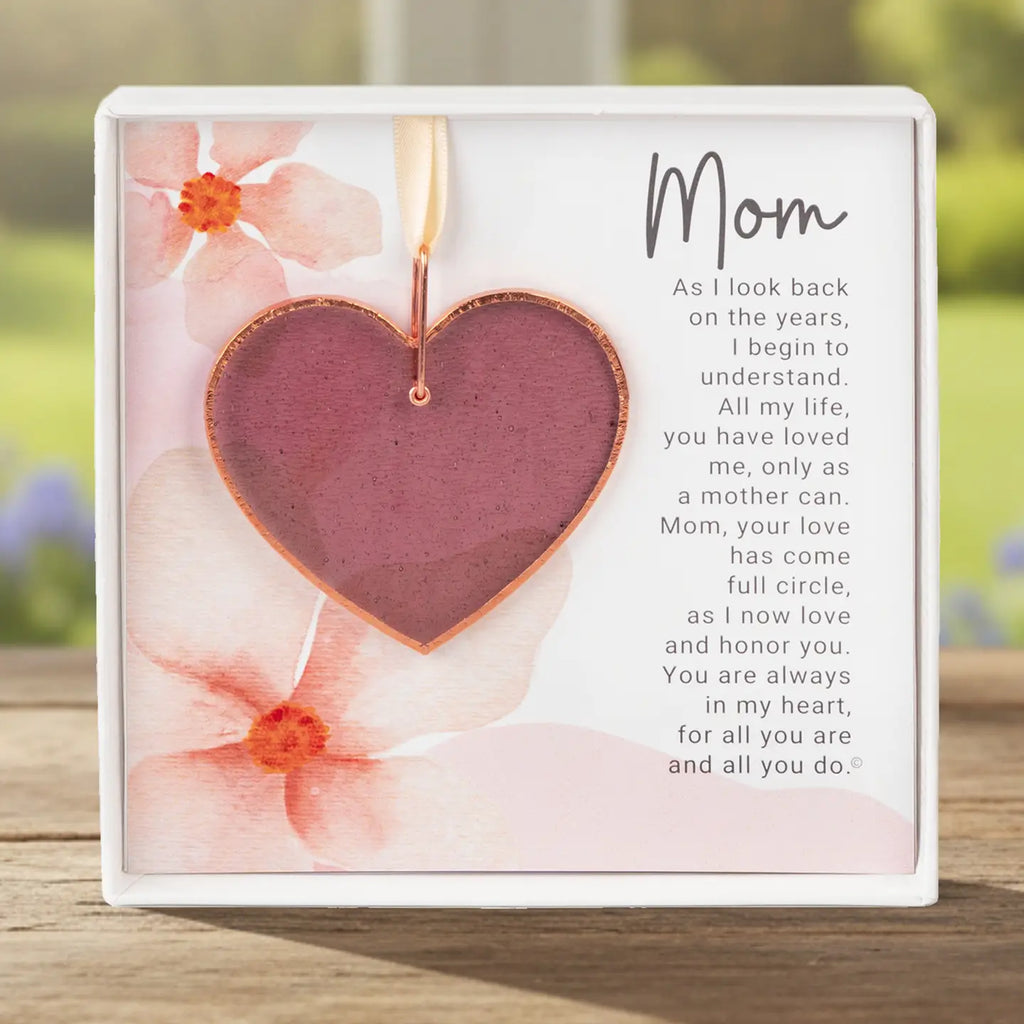 Mom - Stained Glass Heart