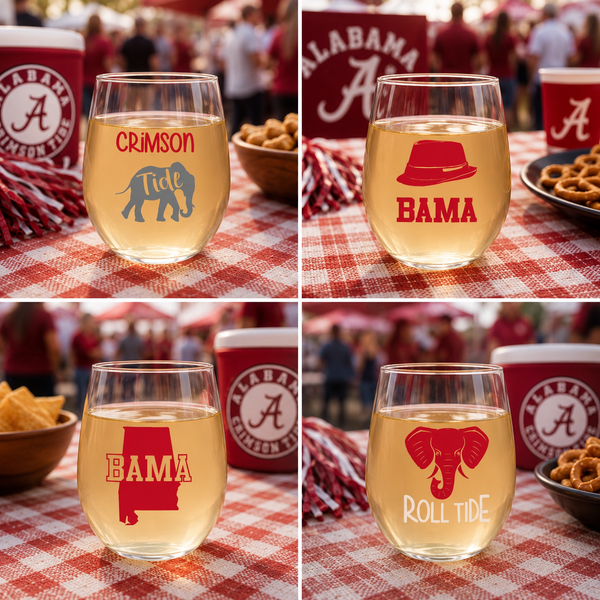 Bama Shatterproof Stemless Wine Tumbler - 4 Pack