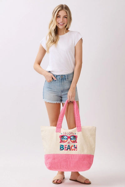 Life Is Better At The Beach - Pink