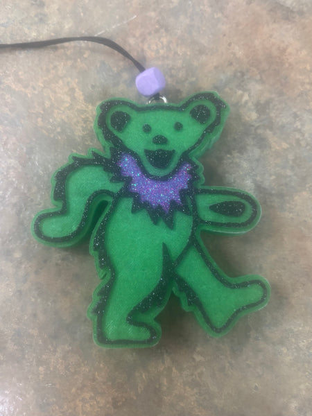 Dancing Bear Car Freshie  - Green