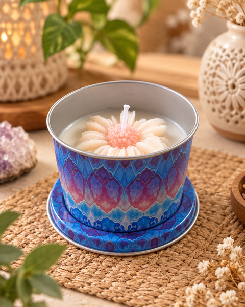 Grow With Love – Mandala Soy Candle Gift Set - Volcano