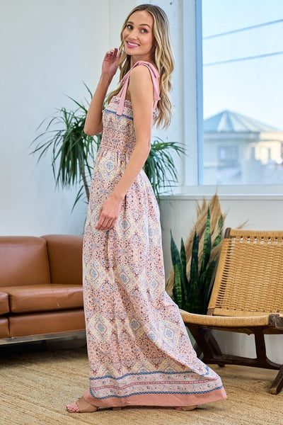 Moroccan Maxi Dress - Pink