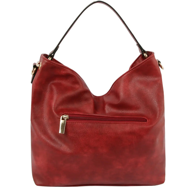 Woven Shoulder Bag - Red