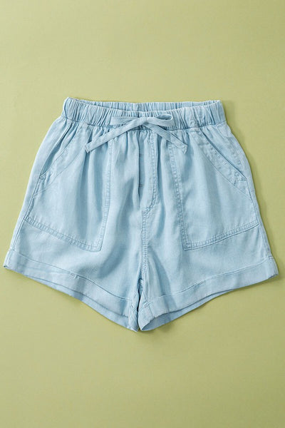 Tencel Shorts - Light Blue