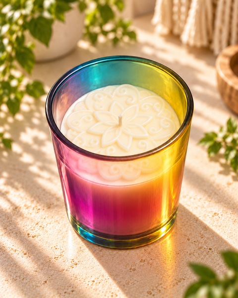 Bohemian Mandala Hand-Poured Soy Candle