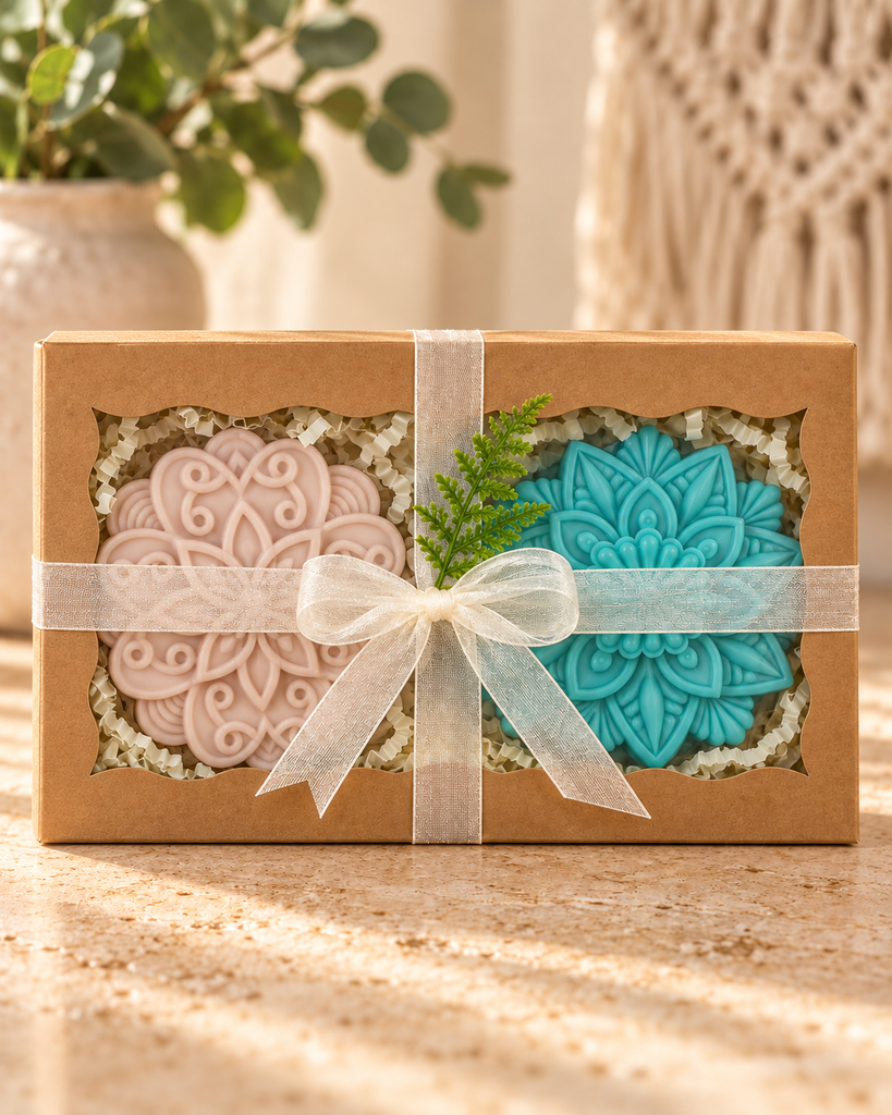 Handcrafted Artisan Soap Gift Set – 2 Piece| Asian Sandalwood & Moroccan Cashmere