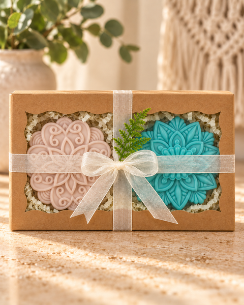 Handcrafted Artisan Soap Gift Set – 2 Piece| Asian Sandalwood & Moroccan Cashmere