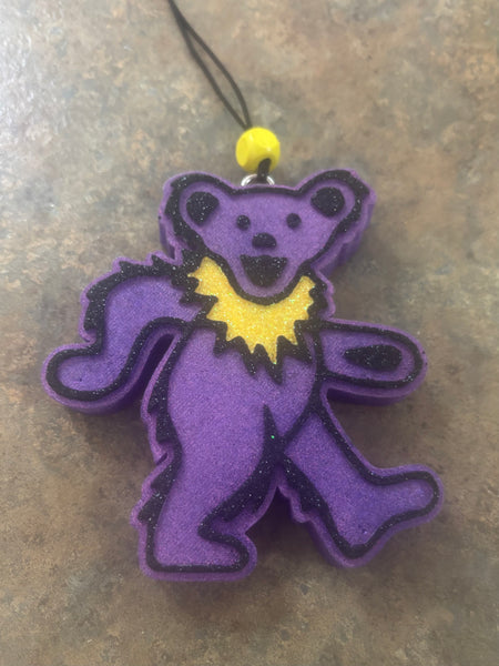 Dancing Bear Car Freshie  - Purple