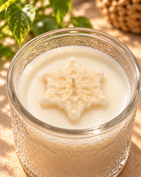 Gilded Snowflake Hand-Poured Soy Candle
