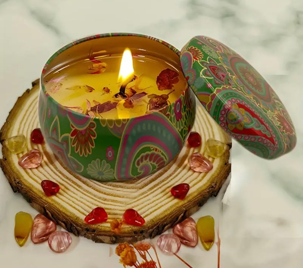 Vanilla & Orange Candle In A Tin – Northumbrian Candleworks - Foto 8