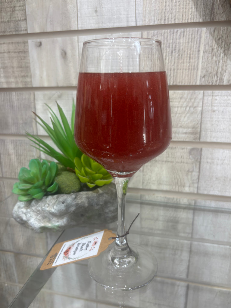Red Wine Gel Candle
