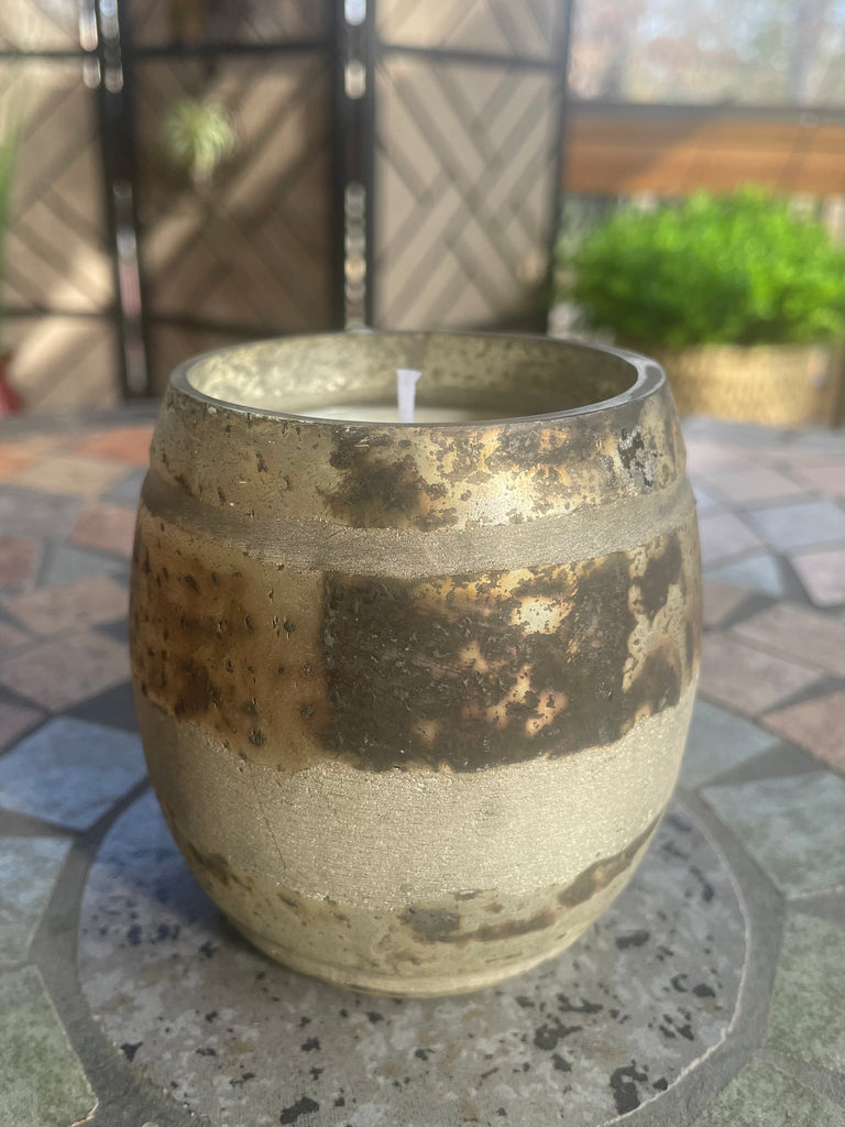 Rustic Mercury Glass Soy Candle