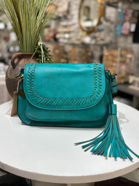Woven Saddle Bag - Teal