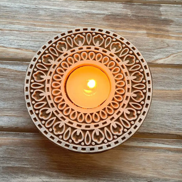 Handmade Mandala Tealight Holder