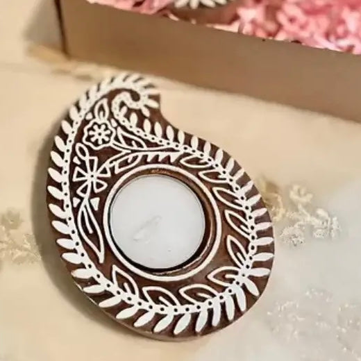 Handmade Paisley Tealight Holder