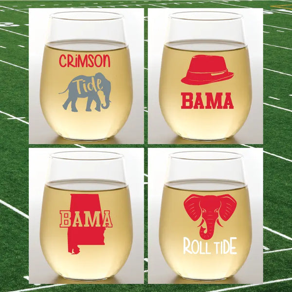 Bama Shatterproof Stemless Wine Tumbler - 4 Pack