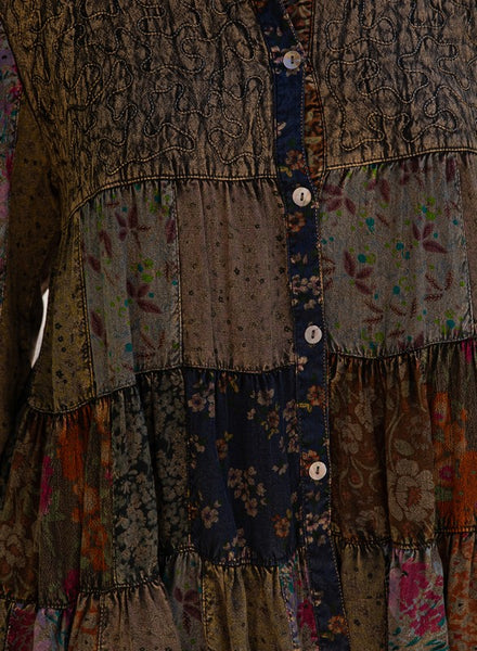 Bohemian Patchwork Top - Amber