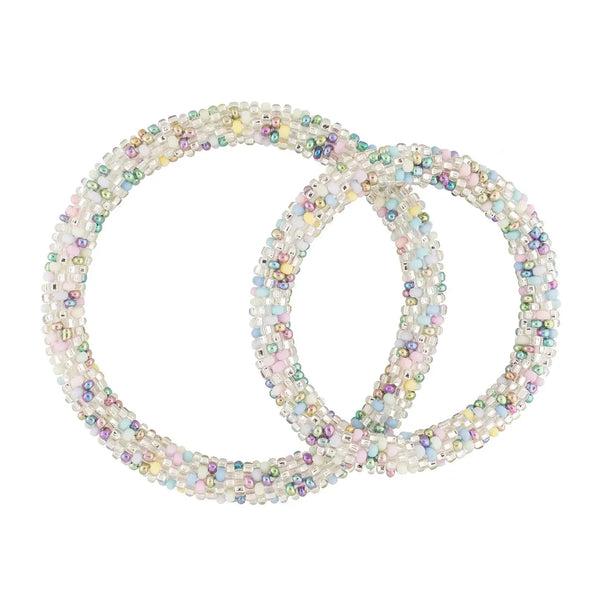 Mommy & Me Roll On Bracelets - Pastel Rainbow- Set of 2