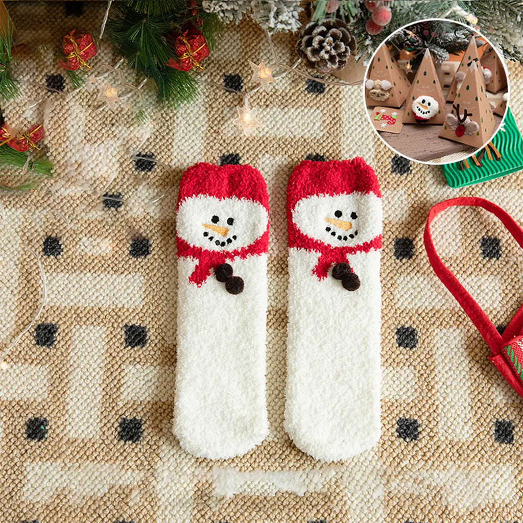Snowman Christmas Socks in Gift Box