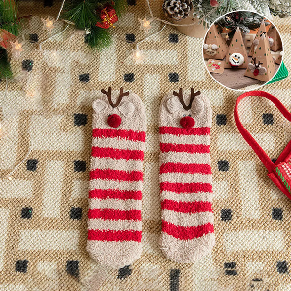 Reindeer Christmas Socks in Gift Box