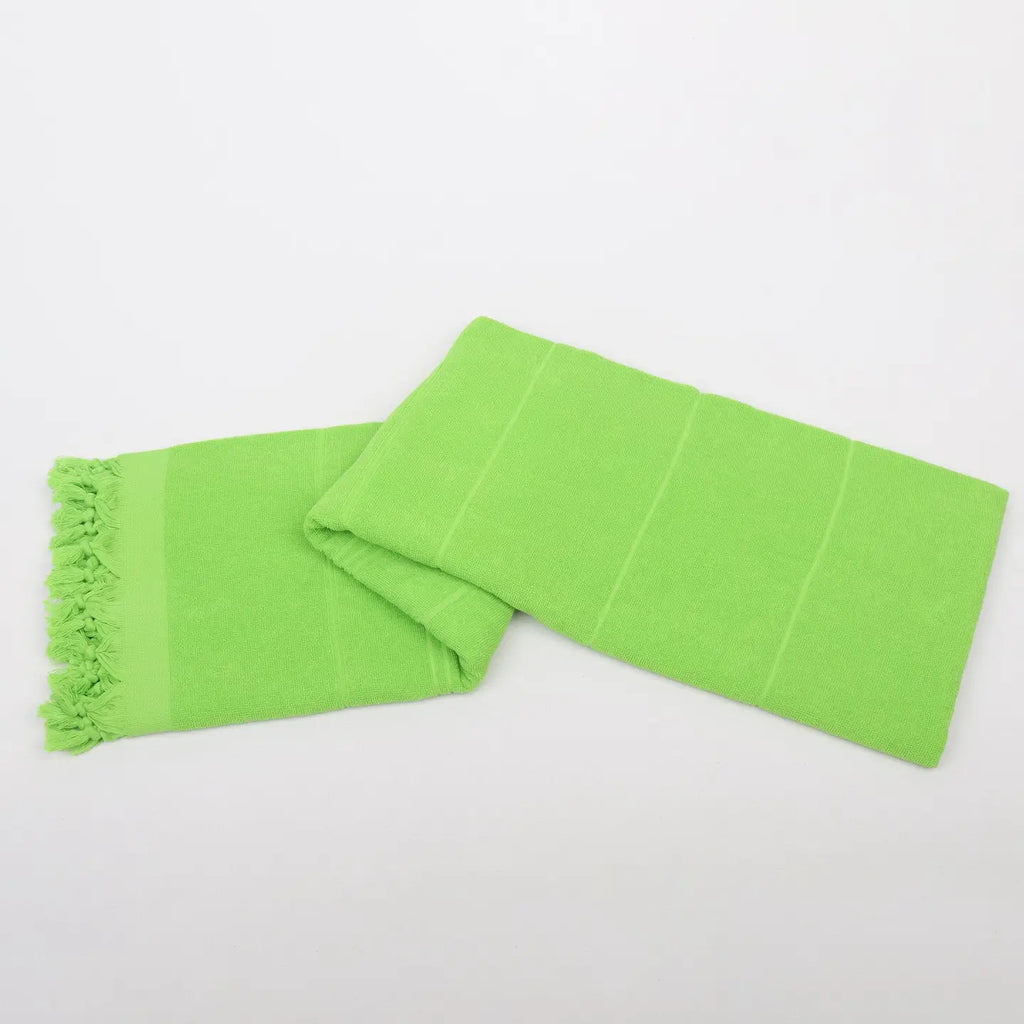 Solid Turkish Beach Towel - Green