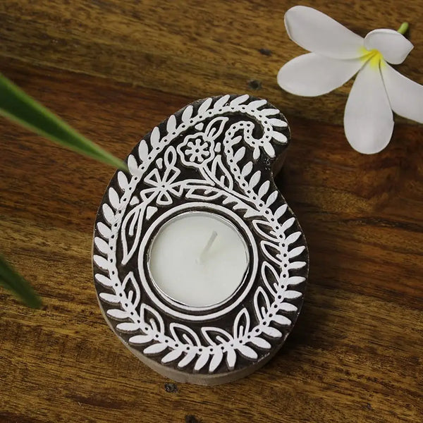 Handmade Paisley Tealight Holder