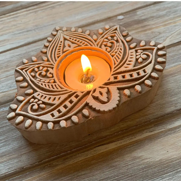 Handmade Lotus Tealight Holder