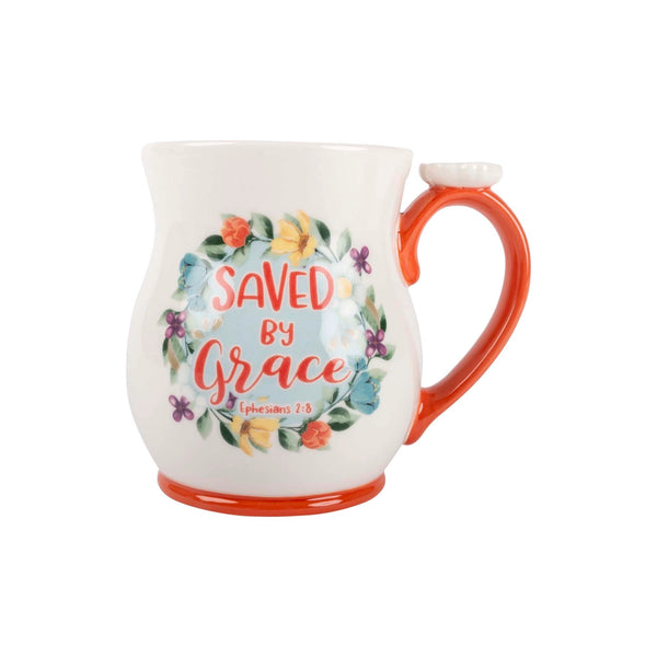Ceramic Mug & Coaster Set: Saved By Grace