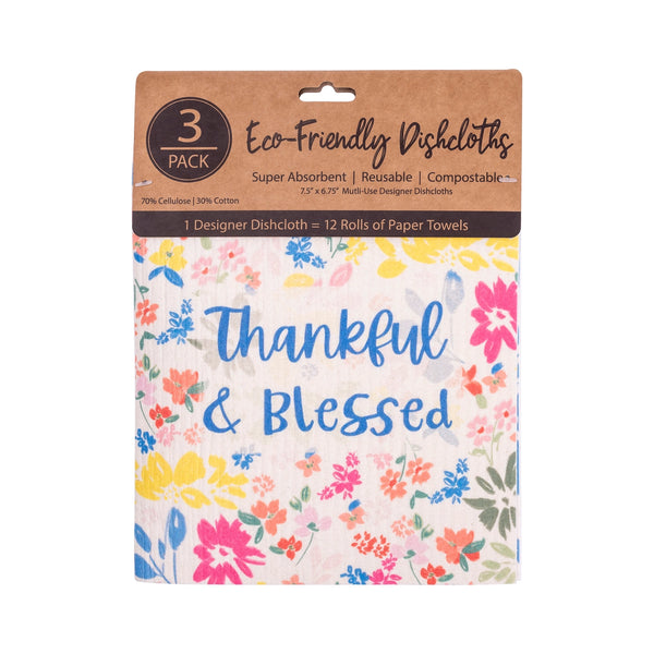 Dishcloth Set: Thankful & Blessed