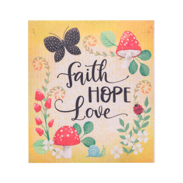 Dishcloth Set: Faith Love Hope