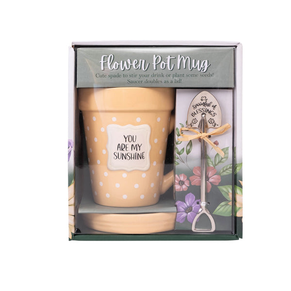Flower Pot Mug: You Are My Sunshine