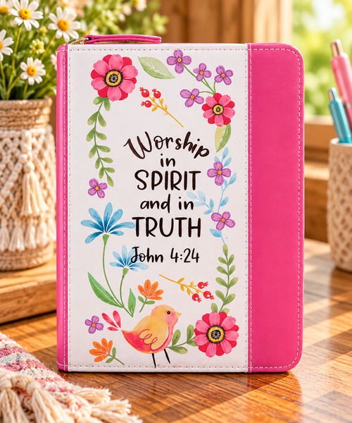 Faux Leather Journal: Worship in Spirit & Truth