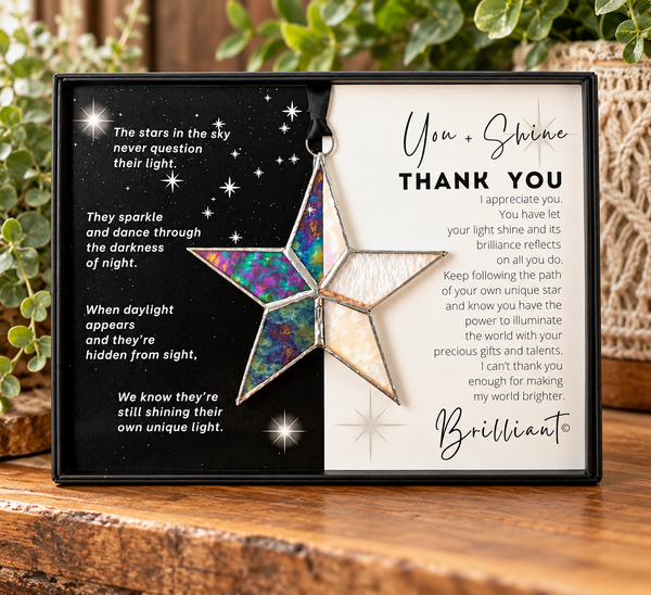 Thank You - Stained Glass Star