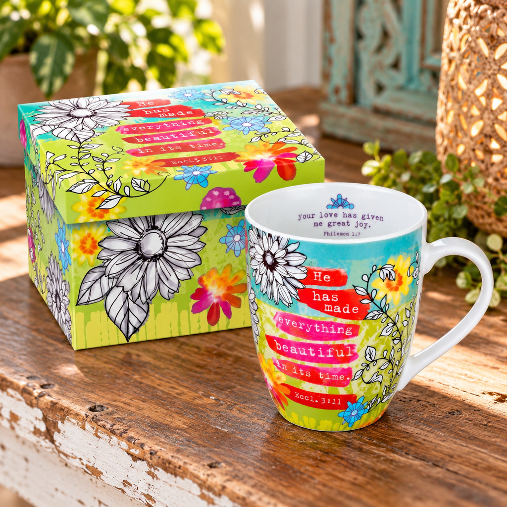 Floral Verse Ceramic Mug