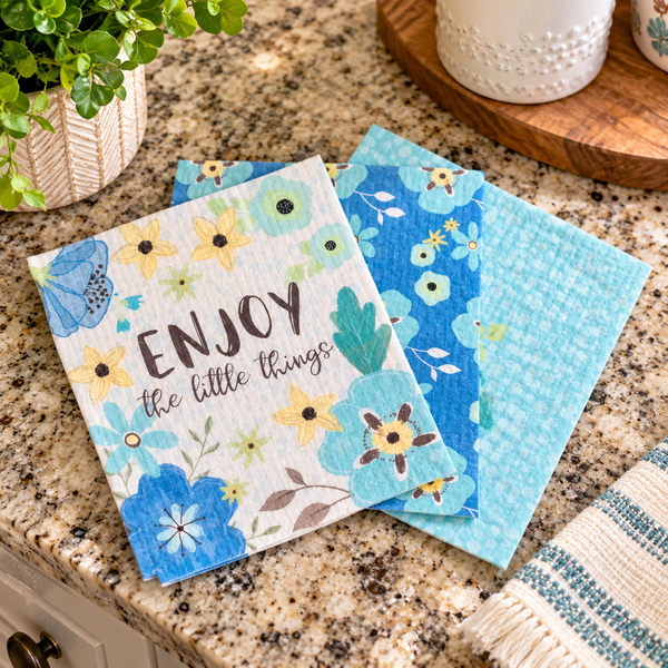 Dishcloth Set: Enjoy The Little Things